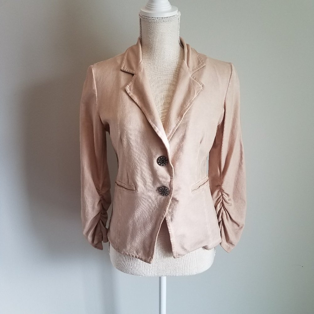 3/$15 Grey Violet Boho Womens Blazer S